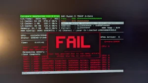 Nova technician carrying out PC hardware diagnostic testing